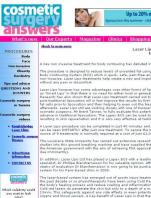 Cosmetic Surgery Answers